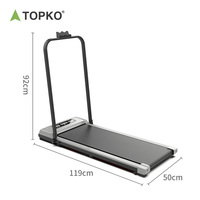 Tapis de course électrique TOPKO pour la maison, petit, pliable, ultra-silencieux, mini-machine de fitness pour la marche, tapis de marche pliable pour la maison