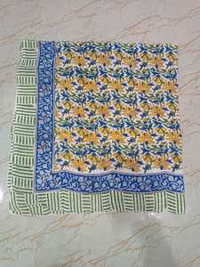 Luxury Handmade Cotton Long Stole Scarf Sanganeri Block Printed Floral Handpainted Plain <b>Sarong</b> Beach Cover Ups Woman - Product Image 5