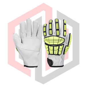 ถุงมือหนังแท้ TPR สำหรับงานนิรภัย ยืดหยุ่น ทนต่อการฉีกขาด ทนต่อการสึกหรอ ป้องกันความร้อน ป้องกันไฟฟ้าสถิต ใช้สำหรับดับเพลิง - Product Image 1