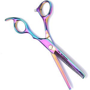 Professional Hair Cutting Pet <b>Scissors</b> Premium Stainless Steel Grooming Shears <b>Dogs</b> and Cats Haircut and Thinning Multi Color - Product Image 4