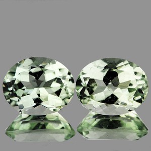 Prasiolita de Amatista Verde Natural Suave, Corte Ovalado Facetado, Gemas Sueltas Minadas en Tierra, Impecables, Venta al por Mayor - Product Image 1