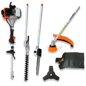 Sistema di Attrezzi da Giardino 4 in 1 56CC a 2 Tempi, Motosega a Palo, Tagliasiepi, Decespugliatore Multifunzione - Product Image 3