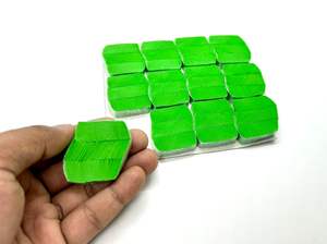Ensemble de 12 plaquettes de confettis effet neige verte, effet neige classique en Chine, 1000 flocons par plaquette, effet visuel - Product Image 2
