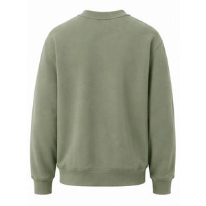 Custom Men's Winter Jumper Sweatshirt <b>Thick</b> <b>Fleece</b> Heavyweight Cotton Pullover Lined Crew Neck Soft Warm Loose Fit OEM - Product Image 1
