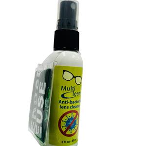 Chiffon et pochette de nettoyage de lentilles RPET écologiques avec motif carré 6X6 "Kit d'entretien de lunettes de solution de 30ml - Product Image 3