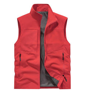 Gilet en polaire ajusté pour homme avec logo personnalisé, fermeture éclair intégrale, sans manches, pour la chasse et les activités de plein air, tailles 2XL 3XL 4XL 5XL L - Product Image 3