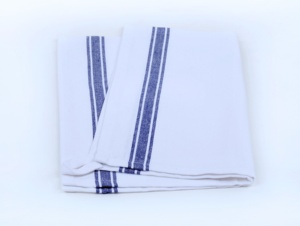 Serviettes de cuisine en coton premium, douces, absorbantes, à rayures vintage, tissées, durables et réutilisables - Product Image 1