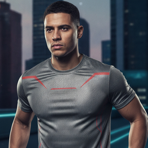 Camiseta de entrenamiento con paneles de malla transpirable, top de running de alta calidad, ropa deportiva de color personalizado, artículo de ropa de gimnasio directo de fábrica - Product Image 4