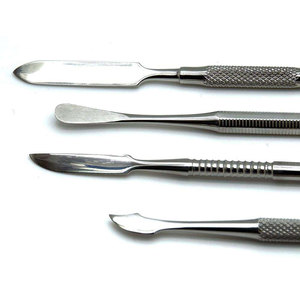 Juego de espátulas y herramientas de modelado dental de 4 piezas de doble punta para mezclar y esculpir cemento, Beal, Lecron y cera Zahle - Product Image 5