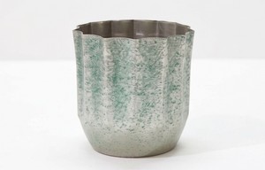 Classy Aluminum Hammered Texture Green Antique Color Nickel Plated Flower <b>Vase</b> Luxuries Style <b>Vase</b> for Luxuries Home & Wedding - Product Image 2