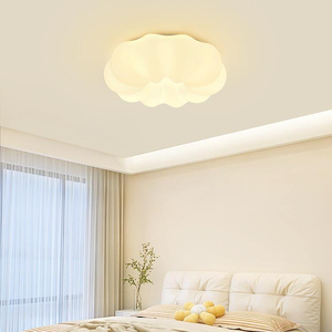 27CM Full spectrum ceiling lamp children's room lamp cloud creative Nordic modern shell Zhongshan lamp cream style bedroom lamp - Product Image 4