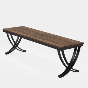 Scrivania da Ufficio Spaziosa per Due Persone con Struttura in Metallo Stabile, Scrivania per Computer o Studio - Product Image 5