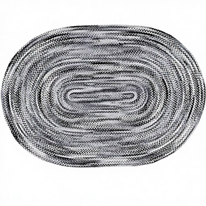 Tapis ovale en jute moderne et confortable pour usage quotidien, écologique, fait main, doux, durable, idéal pour les espaces intérieurs, salons, livraison mondiale - Product Image 1