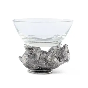 Bol en métal haut de gamme fait main pour une décoration luxueuse, bol élégant et luxueux pour une utilisation en intérieur contemporain, plaqué, exporté par Zahid, sûr. - Product Image 1