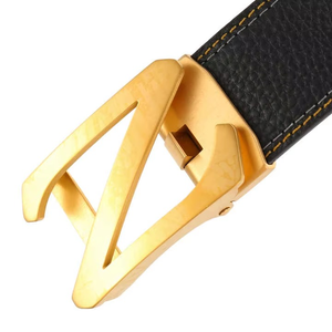 Cinturones de Cuero Genuino Hechos en Fábrica a Precio de Mayoreo, Cinturón de Cuero Vacuno Premium con Logotipo Personalizado para Hombre - Product Image 4