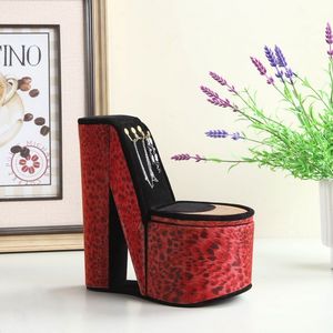 Espositore per Gioielli a Forma di Scarpa con Tacco Alto, Stampa Leopardata, 9 Pollici, con Ganci - Product Image 4