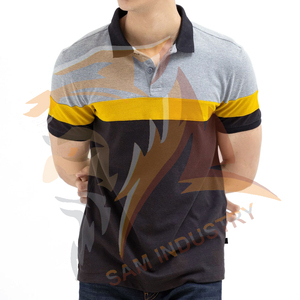 เสื้อโปโลผู้ชายผ้าฝ้ายคุณภาพสูงแบบลำลองสั่งทำได้  ผ้าฝ้าย 100% ยืดได้ ทรงเข้ารูป - Product Image 2