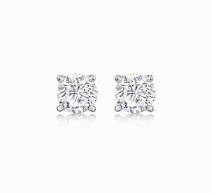 Boucles d'oreilles clous en moissanite taille brillant forme papillon, argent 925 plaqué argent, bijoux unisexes pour fiançailles et mariage, style minimaliste - Product Image 3
