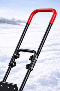 Pousse-neige robuste à lame en acier de 40 po avec roues, pelle à neige à manche réglable pour allée et usage extérieur ODGWTO021 - Product Image 3