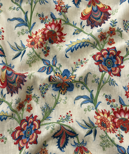 Enchanted Meadow Wildflower Print Linen Look Cotton Mull <b>Fabric</b>-<b>Medium</b> Weight Plain Woven for Apparel & Home Decor - Product Image 6