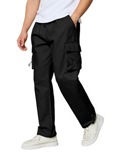 Custom Breathable Formal Mid Waist Men's Cargo Pants Multi-pocket Streetwear <b>Jogger</b> Trousers Outdoor - Product Image 3