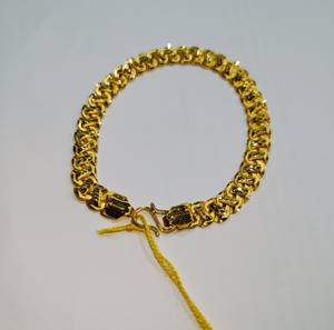 22K Solid Gold Men's Charm Bracelet Fancy Link Chain Luxury <b>Gift</b> for Party Daily Wear - Product Image 1