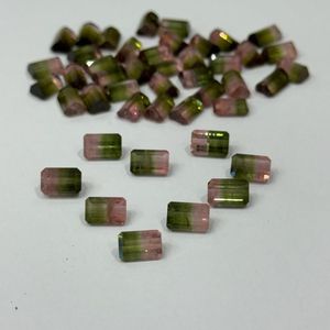 Turmalina Bicolor Natural de Afganistán, Corte Octogonal, Calidad AAAA, Certificada por IGI, Piedra Preciosa Calibrada al por Mayor para Joyería - Product Image 4