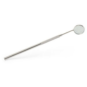 Miroir d'examen dentaire professionnel avec manche en acier inoxydable poli pour l'inspection buccale et les essentiels de la pratique dentaire - Product Image 3