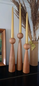 Wooden <b>Candle</b> Stand Beautiful Natural Wooden Candlestick Holder for Living Room Shelf Decoration Handmade and Warm <b>Candle</b> Stand - Product Image 5