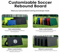 Envío Inmediato: Pared de Rebote de Fútbol Desmontable para Perfeccionar Pases, Tablero de Rebote de Fútbol de HDPE de 20mm con Revestimiento Impermeable