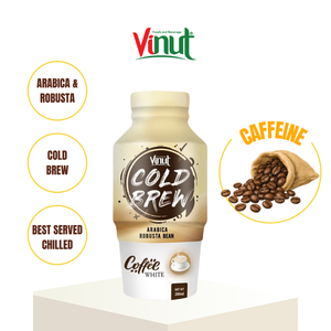 Bebida de Café Robusta Molido VINUT en Botella de 250ml/330ml, Bajo en Grasa, Tostado, Blanco, Vietnam, Sabor Neutro, Directo de Fábrica OEM, Cold Brew - Product Image 1