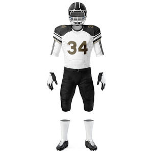 ชุดอเมริกันฟุตบอลประสิทธิภาพสูง ไซส์ใหญ่ กางเกงขาสั้น สวมใส่สบาย ระบายอากาศได้ดี ทนทาน เสื้อเจอร์ซีย์เข้าชุดกับกางเกง ดีไซน์ใหม่ - Product Image 4