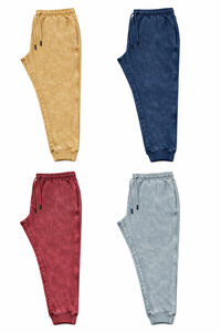 Men’s Acid Wash Jogger Pants with Encrypted Graphic Design – Slim Fit Streetwear Style Comfortable Casual Sweatpants for Daily W - Product Image 4