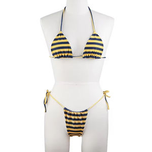 Leisurewear Swimwear Bikini And Panties Set Customize Beachwear Printed And Custom Color Women's Swim Set - Product Image 2