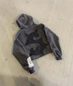 Sweat à capuche personnalisé de haute qualité en polaire polyester/coton pour homme, motif camouflage canard et camouflage feuilles, broderie tactique, pour la chasse, hiver - Product Image 3