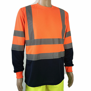 Camisa de Trabajo de Manga Larga de Alta Visibilidad - Top de Seguridad Transpirable con Tiras Reflectantes para Trabajadores al Aire Libre - Product Image 3