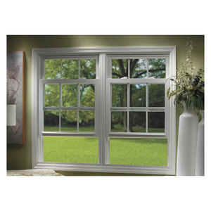 Factory Manufacturer Plastic Frame Material New Construction American Vinyl Double Hung <b>Windows</b> - Product Image 1