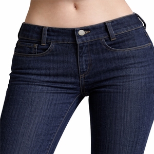 Jeans de Mezclilla Casuales de Alta Calidad para Mujer, Estilo Vintage, Corte Acampanado, Transpirables, Ecológicos, de Poliéster/Algodón, Corte Regular, Cómodos y Modernos - Product Image 4