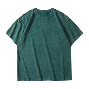 Camiseta Retro OEM 100% Algodón Grueso para Hombre, Talla Grande, Impresión DTG, Logotipo, Lavado Ácido, Estilo Vintage, Personalizada - Product Image 6