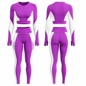 High Quality Women's Seamless Yoga Activewear Set High Waist Leggings Supportive Sports Bra OEM ODM Wholesale Manufacturer - Product Image 6