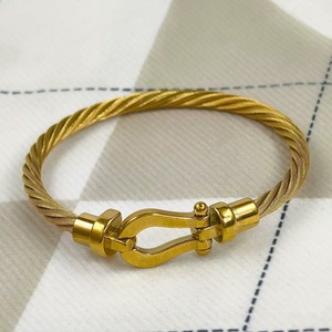 Brazalete de Acero Inoxidable Moderno para Mujer, Pulseras Minimalistas Vintage, Regalo Personalizado, Plateado/Dorado/Negro - Product Image 2