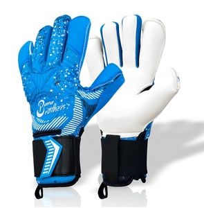 Gants de gardien de but de football unisexes avec protection renforcée des doigts et paume rembourrée pour usage professionnel - Product Image 3