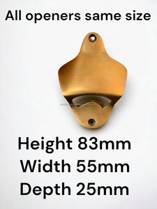 Ouvre-bouteille en laiton en forme de coquillage, nouveauté, ouvre-bouteille en métal moderne, ouvre-bouteille en laiton personnalisé, décoration de cuisine et de table - Product Image 2