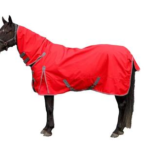 Couverture de cheval en coton doux et léger de qualité supérieure, imperméable, bleu marine, pour l'hiver, protection contre la pluie, durable - Product Image 1