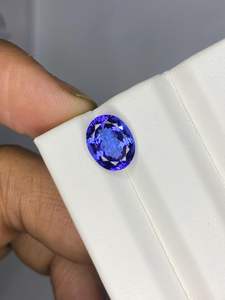 แทนซาไนต์ทรงรีเจียระไน พลอยสีน้ำเงินธรรมชาติ ขนาด 6x4 มม. 7x5 มม. 6x8 มม. สำหรับทำเครื่องประดับ - Product Image 5