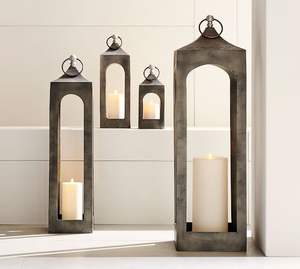 Faroles Vintage de Aluminio Fundido, Resistentes al Agua y al Calor, Hechos a Mano, Ecológicos, Decoración Natural para el Hogar, para Pascua y Navidad - Product Image 2