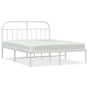 Base de Cama Doble de Acero con Recubrimiento en Polvo Blanco, Categoría de Productos de Camas Metálicas - Product Image 2