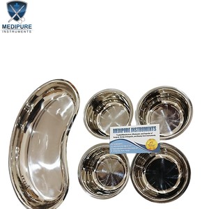 ชามผ่าตัดคุณภาพสูง ขนาดเล็ก กลาง ใหญ่ ทำจากสแตนเลส อุปกรณ์การแพทย์ ฆ่าเชื้อได้ด้วยหม้อนึ่งความดัน อุปกรณ์ผ่าตัด - Product Image 4