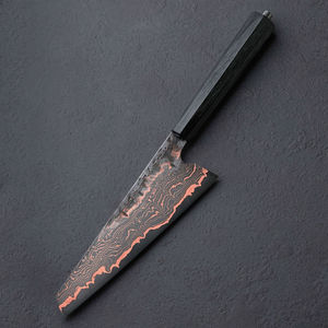 OEM Custom Copper Damascus Steel Brisket Slicing Knife Handmade <b>BBQ</b> Meat Carving Chef Knife Wood Handle Ideal Gift - Product Image 1