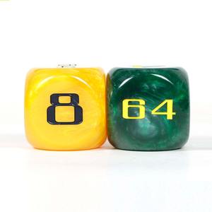 Ensemble de dés en résine polyédriques, 7 pièces, 16 mm, dés de jeu de table DND RPG, dés en résine faits à la main à bords tranchants - Product Image 3